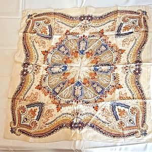 Vintage Baar & Beards 100% silk scarf